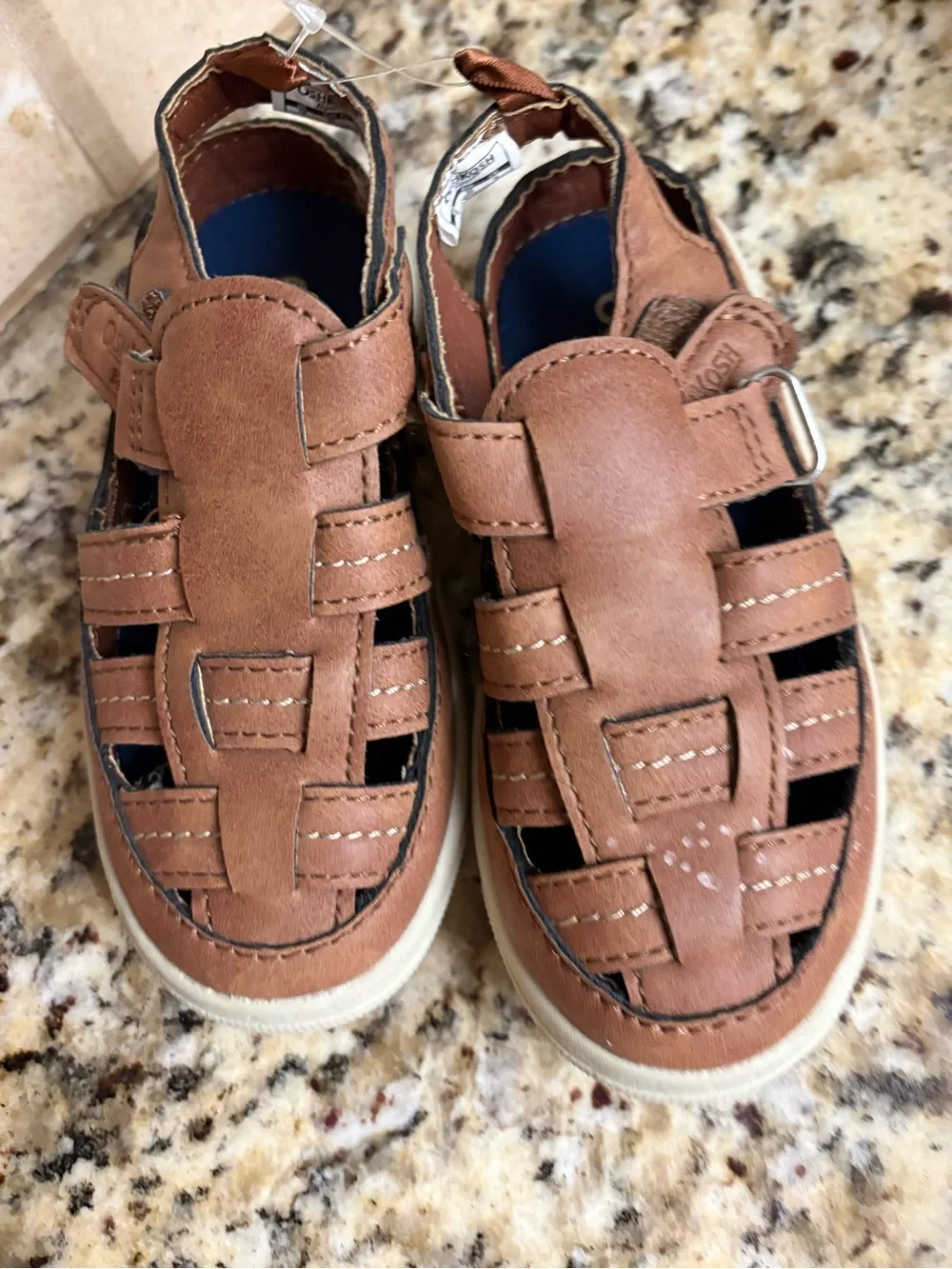 OshKosh B'gosh Tan Woven Fisherman Sandals
